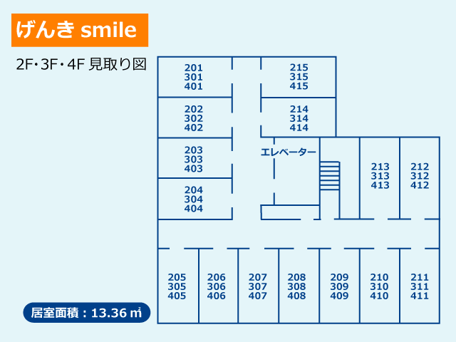 ナーシングホーム げんきsmile(門真)見取り図