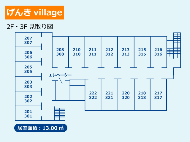 ナーシングホーム げんきvillage(守口)見取り図